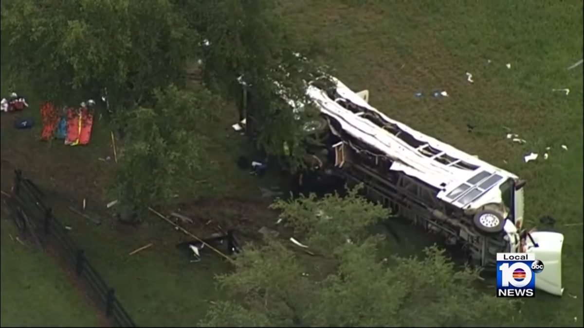 Grave accidente de tránsito en Florida deja 8 muertos y cerca de 40 heridos