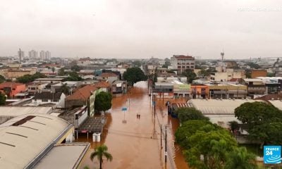 Intensas lluvias causan graves inundaciones al sur de Brasil