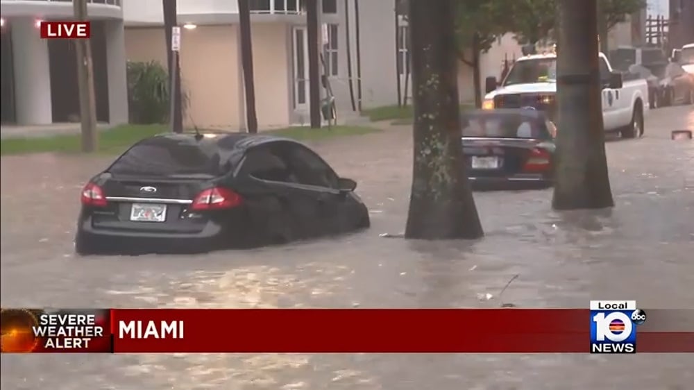 Alertan sobre posibles inundaciones en zonas de Miami-Dade y Broward
