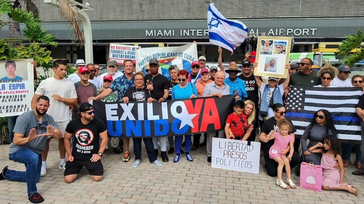Exilio Unido Ya manifestacion
