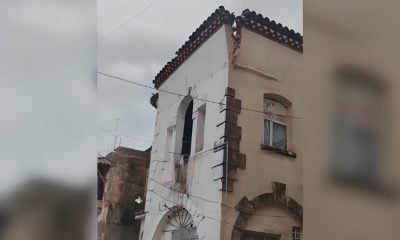 Graban el momento del derrumbe de una vivienda en La Habana (1)