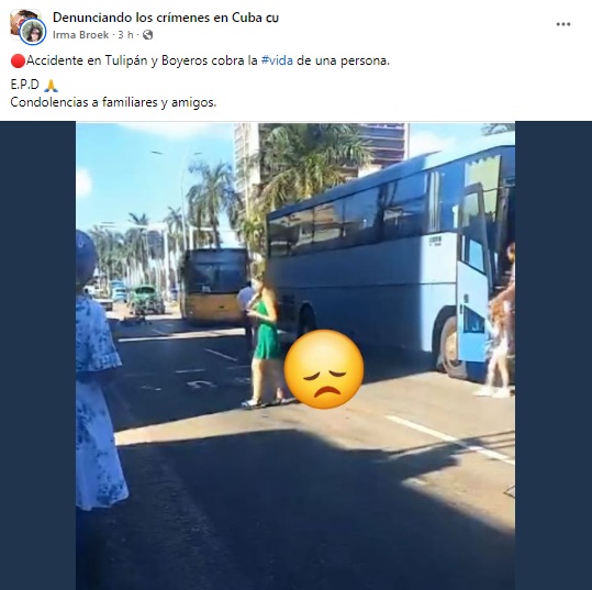 Joven fallecida y un herido grave tras un accidente en La Habana 3