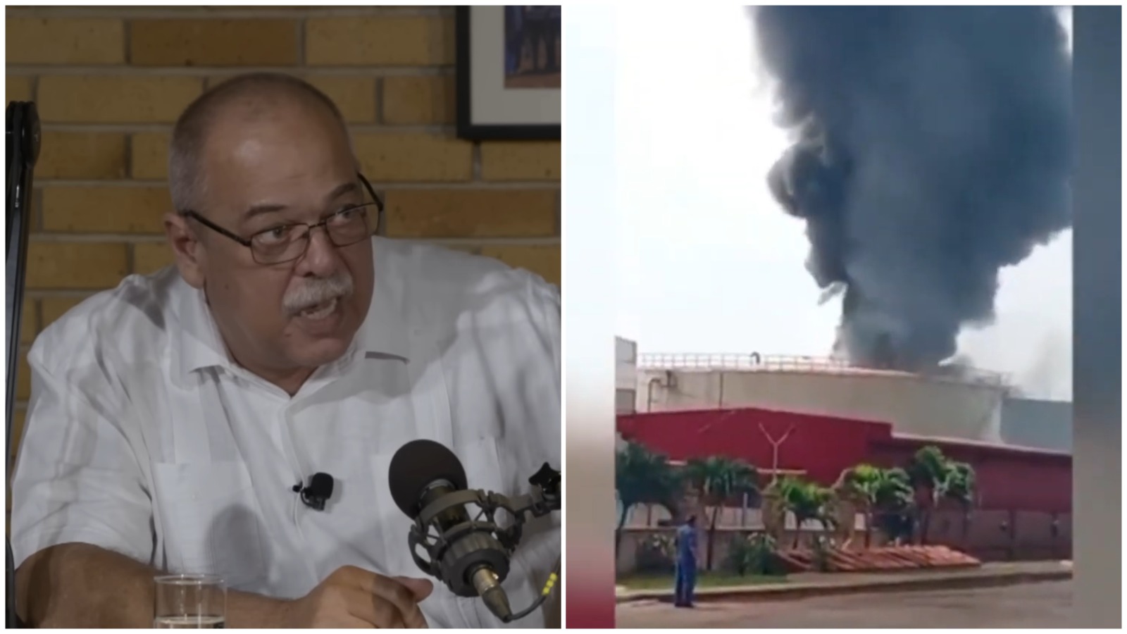 Ministro de Energía llega a la CTE Guiteras “este es un incendio distinto al de la base de Supertanquero”