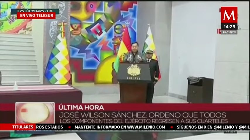 Presidente Luis Arce ofrece mensaje tras intento de golpe de Estado en Bolivia
