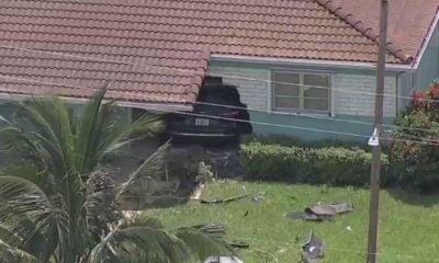 Vehículo impacta a una vivienda tras quedarse sin frenos en Hialeah1