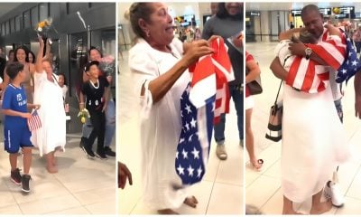 Abuela cubana llega a Tampa