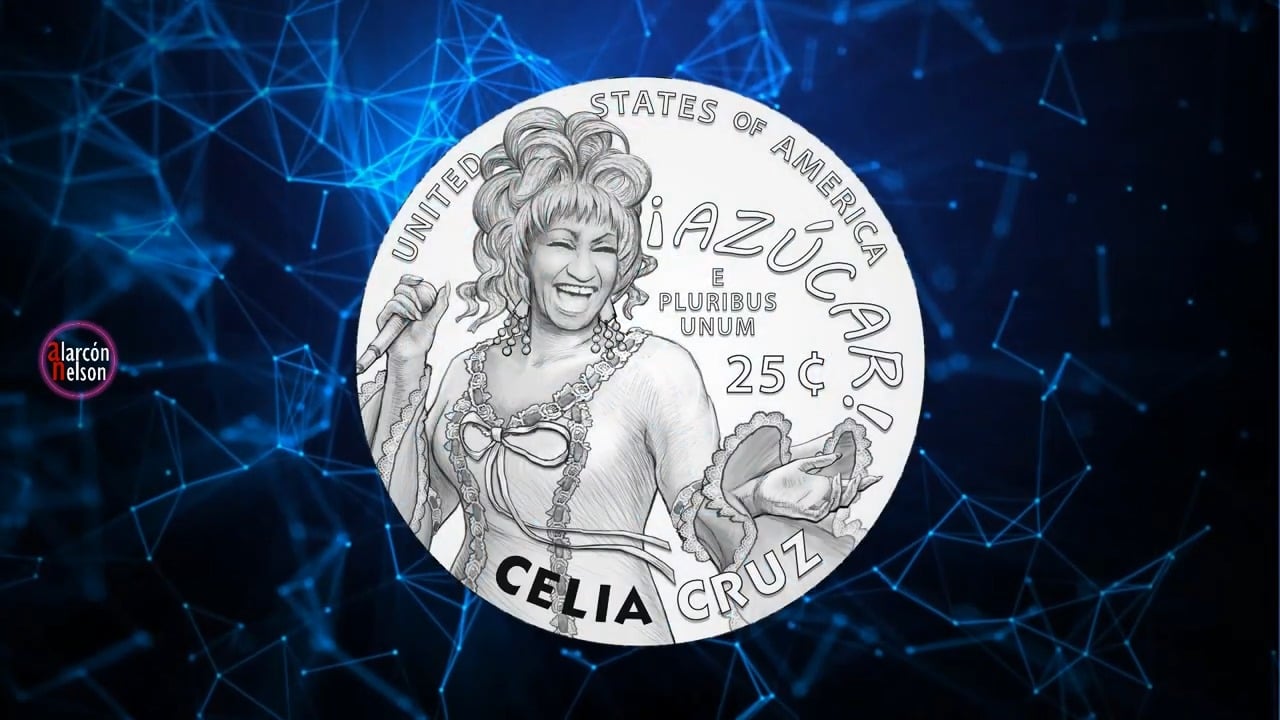 Moneda conmemorativa Celia Cruz