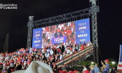 Donald Trump arriba a Milwaukee para participar en la Convención Nacional Republicana
