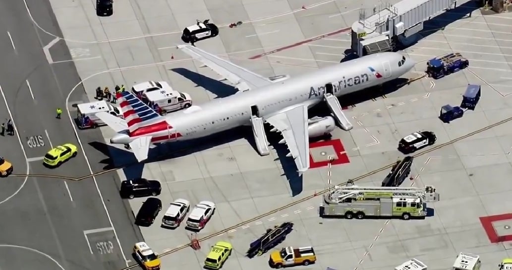 Incendio en cabina de avión de American Airlines en San Francisco antes de volar a Miami3