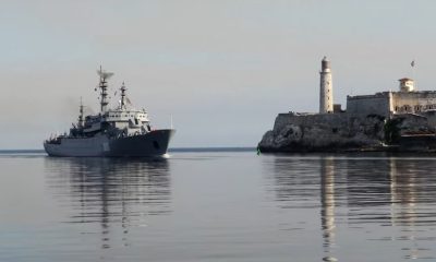 Nueva flotilla de buques militares rusos atracan en la bahía de La Habana (1)