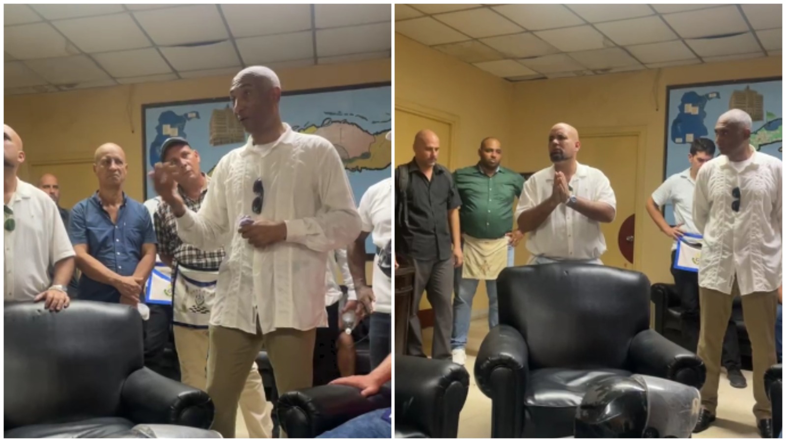 Protesta de masones frente a la Gran Logia de Cuba por la intromisión del régimen castrista