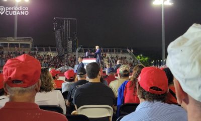 Rally de Trump en el Doral reta a Biden para otro debate y un juego de golf de 18 hoyos
