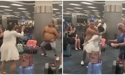 Cubanos en el aeropuerto