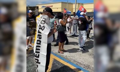 Manifestantes cubanos