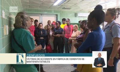 Ofrecen parte médico de los sobrevivientes en el accidente de la Fábrica de Cemento de Cienfuegos