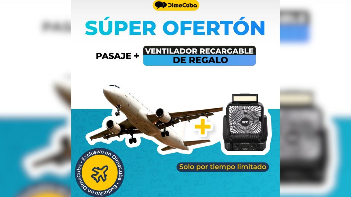 Reserva un vuelo y gana un ventilador para regalar a tus seres queridos en Cuba