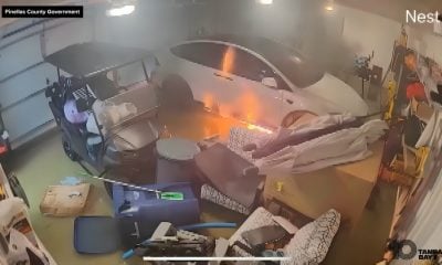 Alarma en Florida por incendios de vehículos eléctricos sumergidos en las inundaciones del huracán Helene