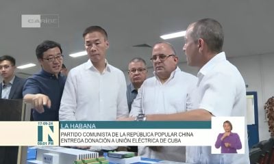China dona a Cuba 10 generadores eléctricos
