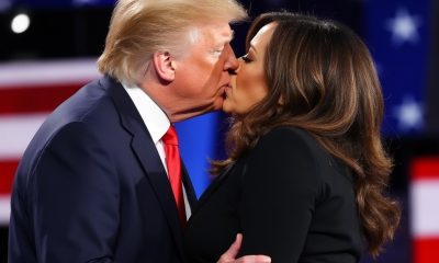 Donald Trump y Kamala Harris memes debate presidencial