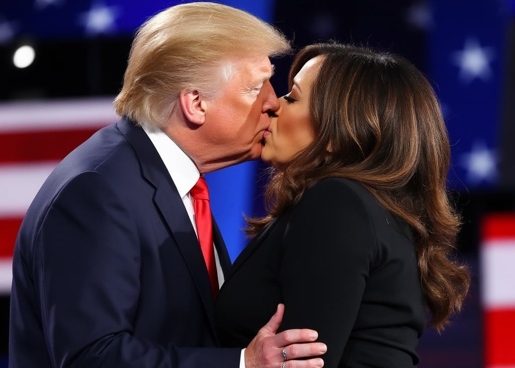 Donald Trump y Kamala Harris memes debate presidencial