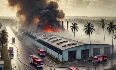 Incendio consume los almacenes de ITH en Varadero