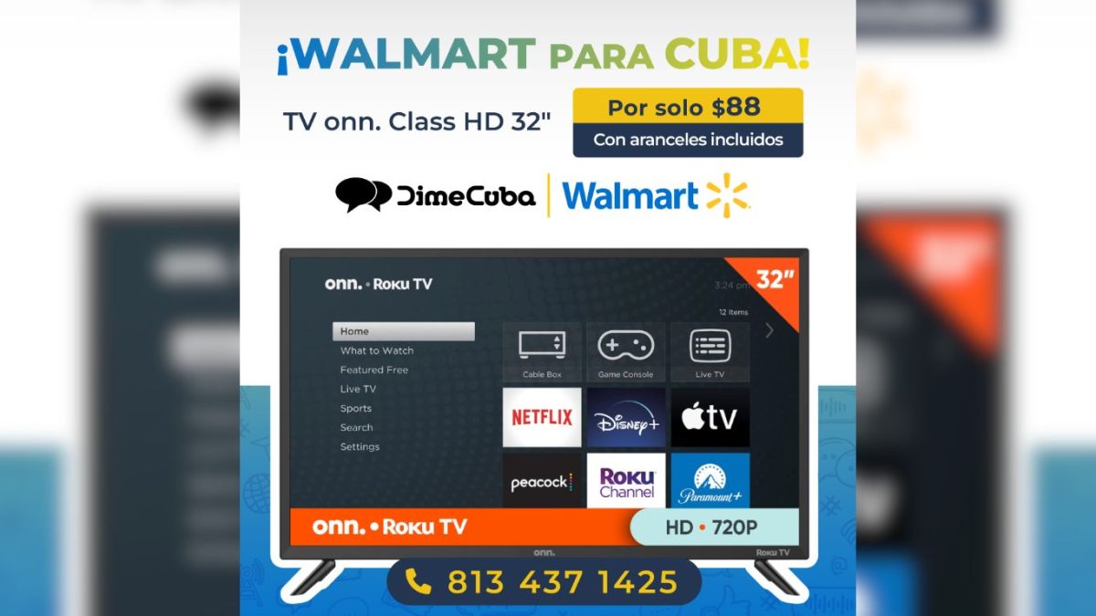 Oferta de televisión de 32 pulgadas desde 88 dólares para enviar a Cuba