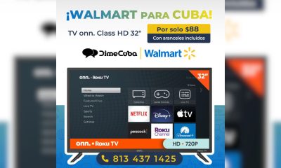 Oferta de televisión de 32 pulgadas desde 88 dólares para enviar a Cuba