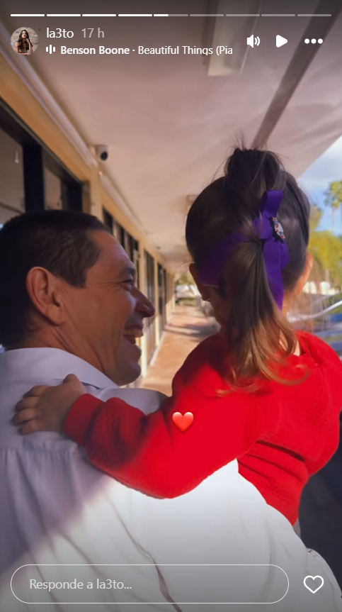 Jorge Treto se reencuentra con su nieta Havana