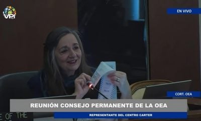 Centro Carter revela las actas de la elección de Venezuela en el Consejo Permanente de la OEA (1)