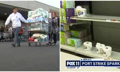 Compras de pánico vacían estantes de papel higiénico en Walmart y Costco ante la huelga portuaria en EEUU
