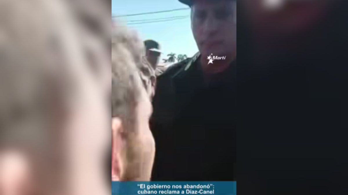 Cubano afectado por el huracán Oscar encara a Díaz-Canel “Nos dejaron solo con 29 niños”