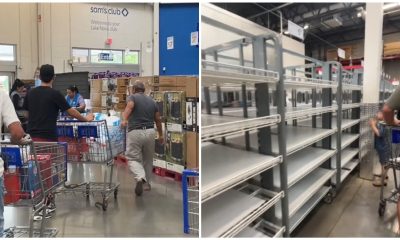 Desabasto de agua y papel higiénico en supermercados de Florida ante la amenaza del huracán Milton