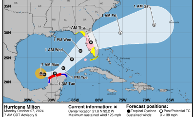 Huracán Milton alcanza la categoría 4 con ruta a la costa oeste de Florida