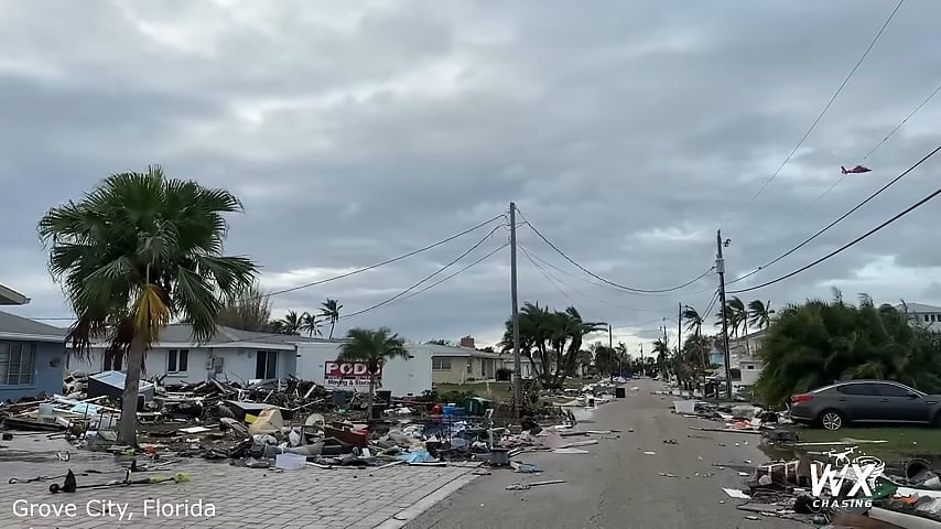 Imágenes de la devastación provocada por el huracán Milton en Florida
