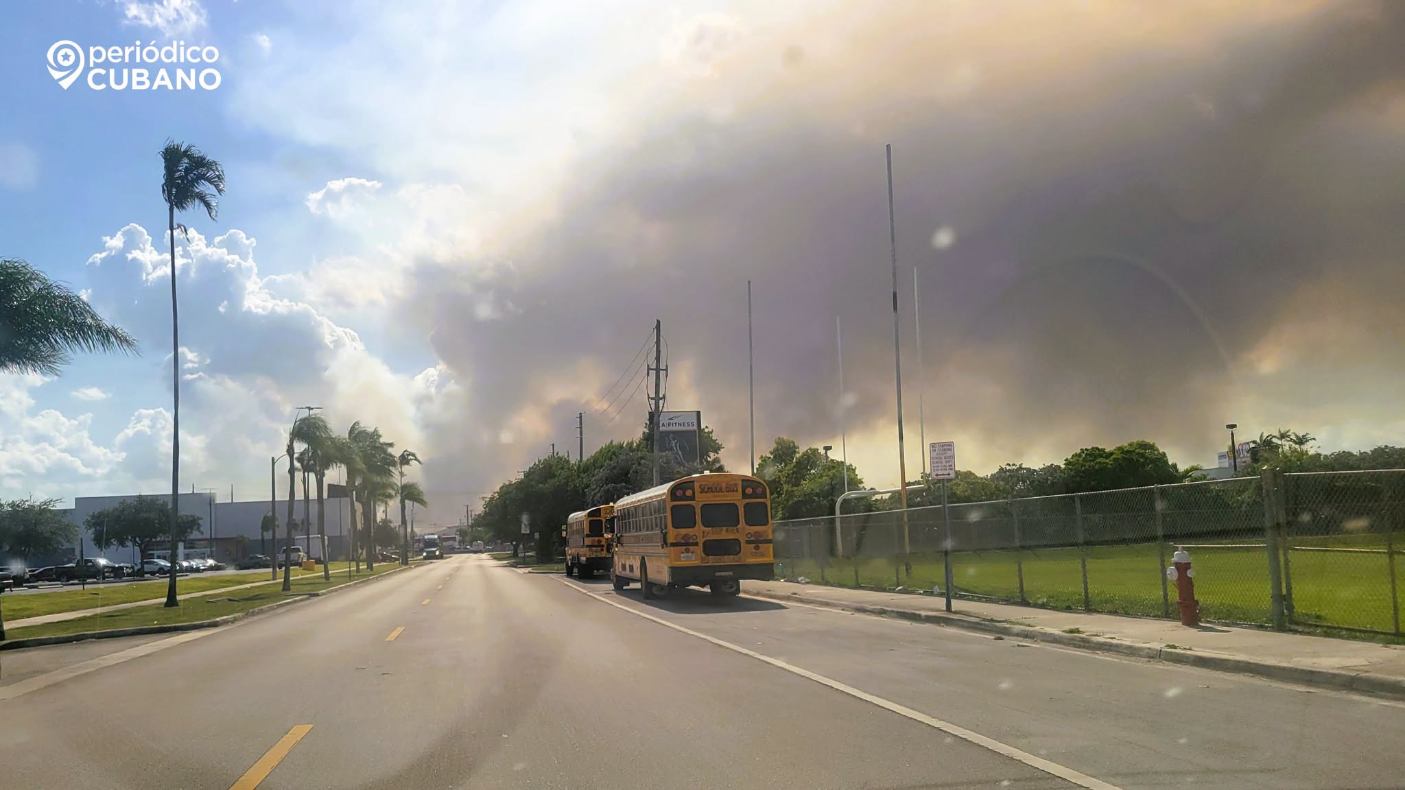 Incendio en los Everglades de Miami