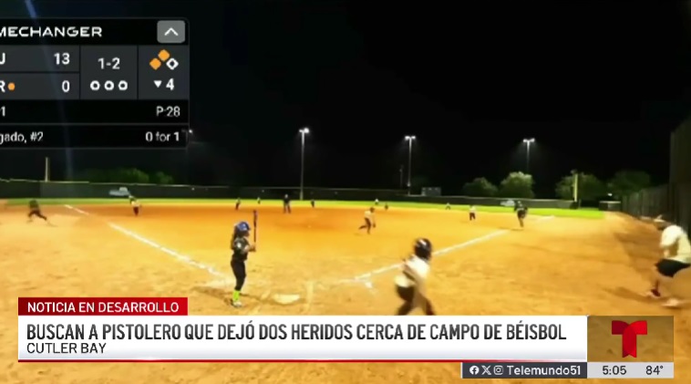Juego de beisbol infantil interrumpido por un tiroteo en Miami-Dade