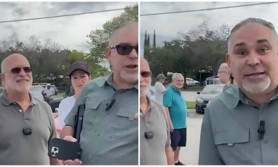 Un grupo de defensores del régimen cubano organiza un acto de repudio contra el influencer Alexander Otaola en Miami
