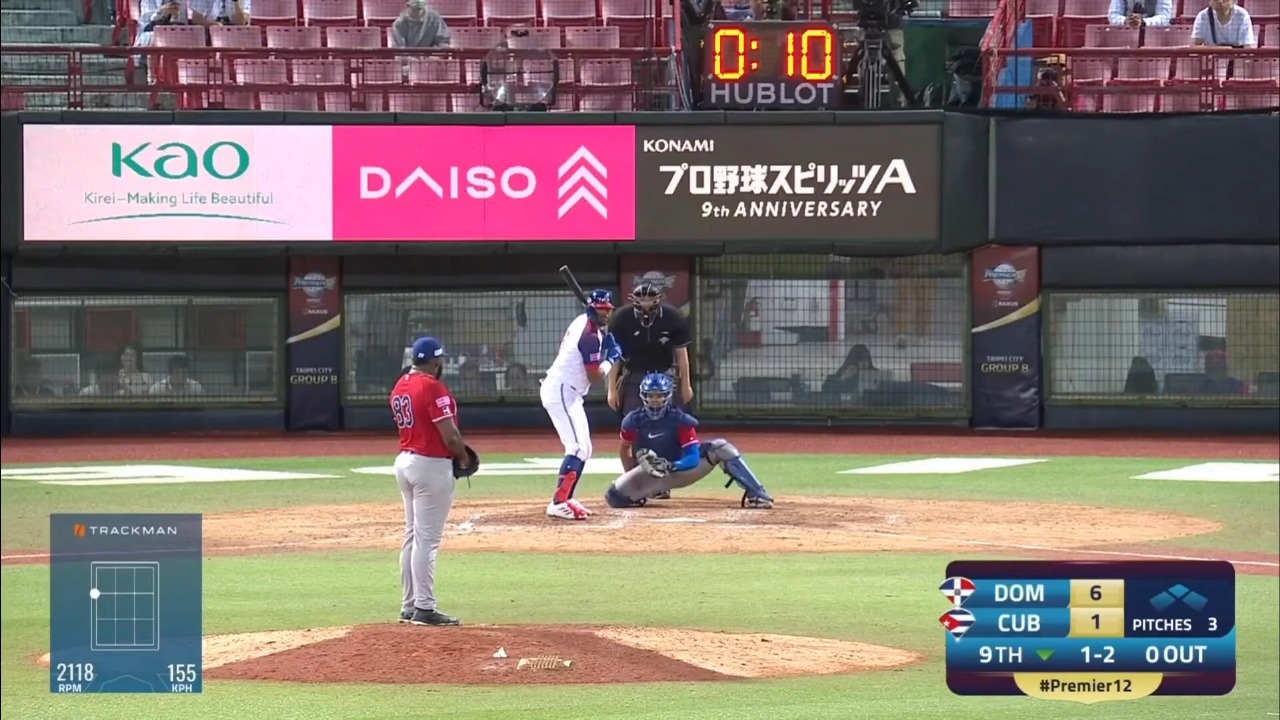 Cuba pierde ante República Dominicana su primer juego en el Premier 12