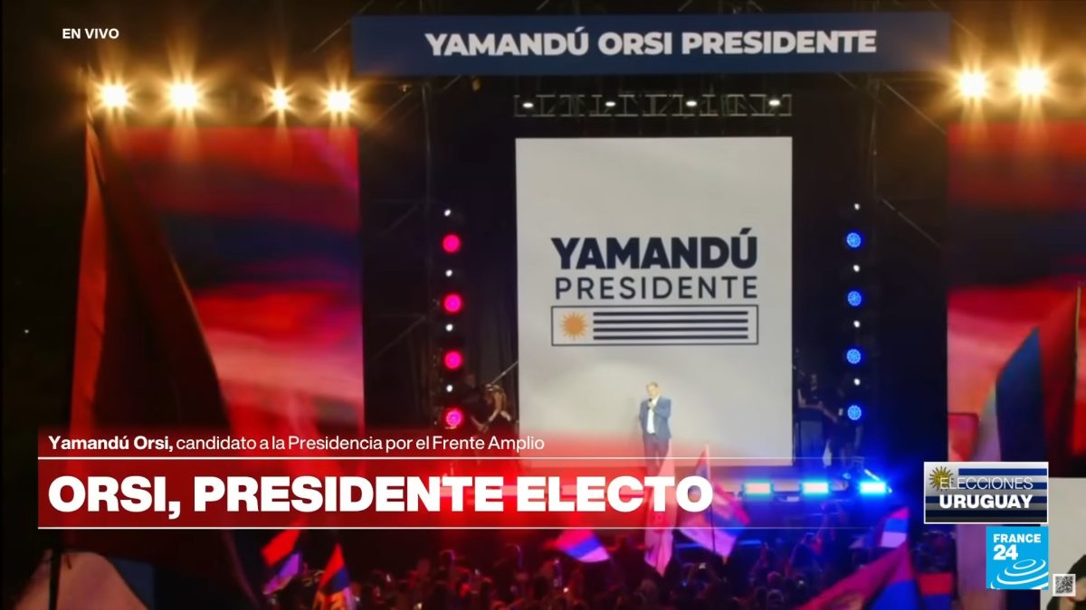 El izquierdista Yamandú Orsi gana la presidencia de Uruguay en segunda vuelta