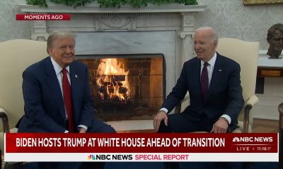 Entre risas Biden recibe a Trump para iniciar la transición