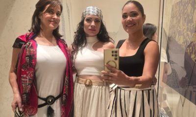 Actrices cubanas Maikel Amelia, Belissa Cruz y Ariana Álvarez exploran Dubái en viaje de negocios