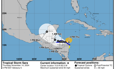 Tormenta tropical Sara ocasionará catastróficas inundaciones en Honduras