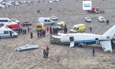 Avión de Azerbaijan Airlines habría sido derribado por un misil ruso