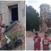 Bomberos rescatan a dos cachorros de un derrumbe en La Habana