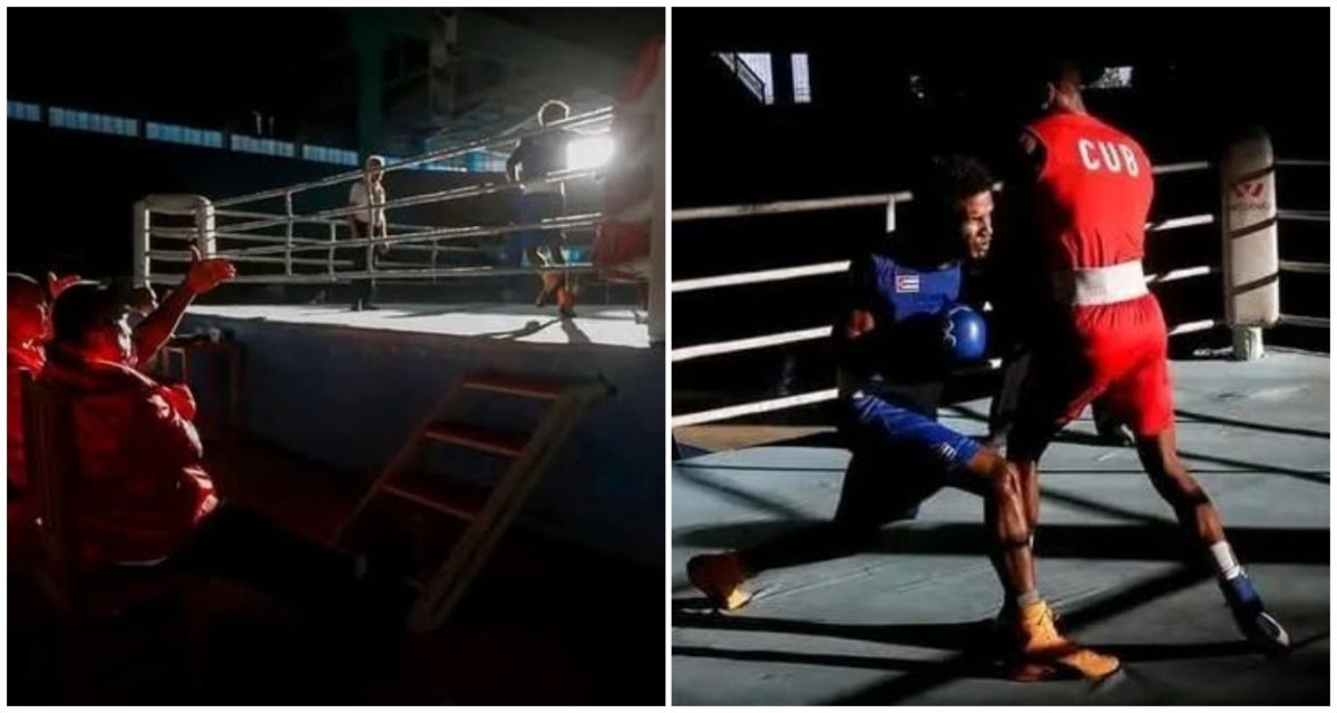 Boxeadores cubanos combaten en medio de un apagón en Camagüey3