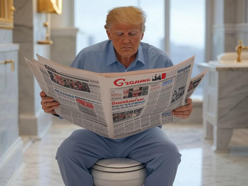 Donald Trump Leyendo el Granma