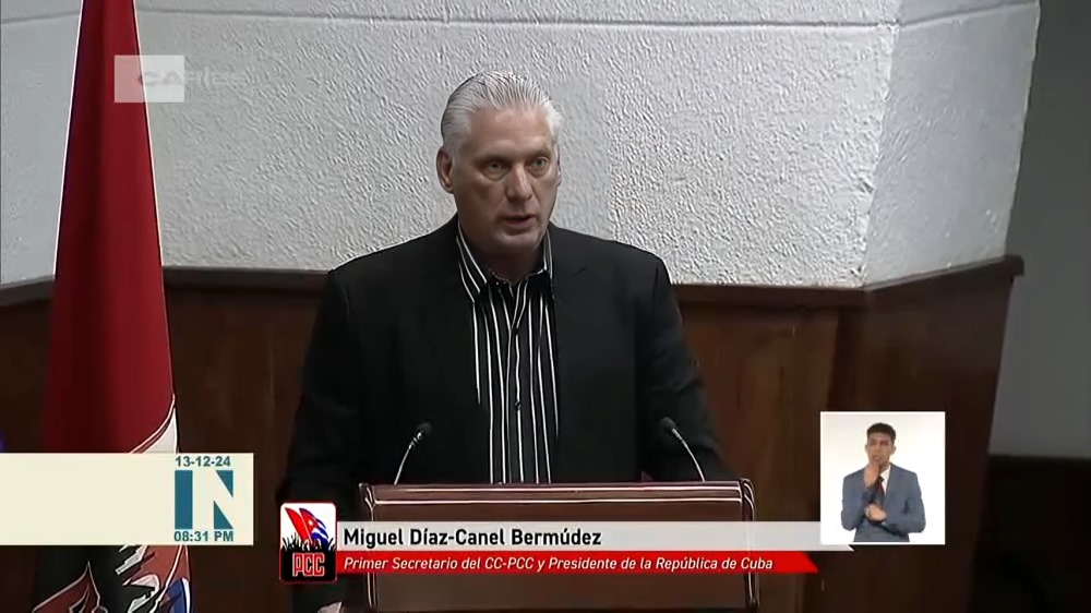 El discurso de Díaz-Canel en el PCC: una fachada ideológica para perpetuar la miseria