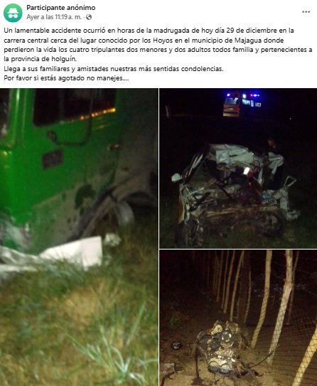 Grave accidente en Ciego de Ávila provoca la muerte de cuatro personas 7