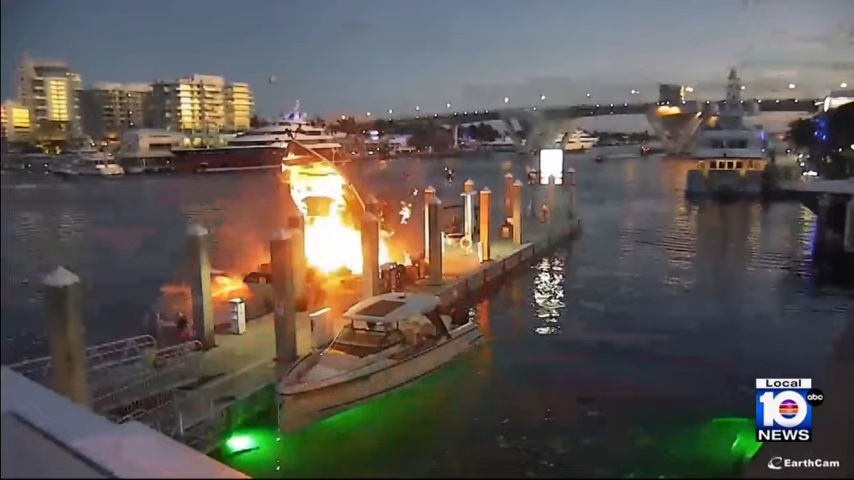 Identifican al fallecido en la explosión de un barco en marina de Fort Lauderdale