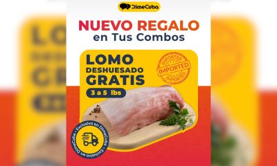 Lomo de cerdo gratis en combos de alimentos para enviar a Cuba